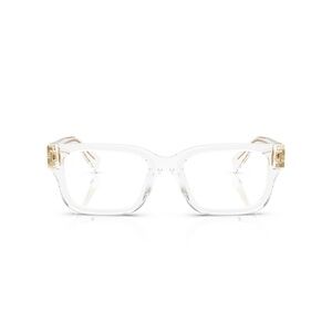 MIU MIU 0mu 02yv Transparent Acetate Square Frame Eyeglasses